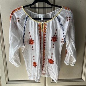Size Medium Anthropologie bohemian top with embellishments